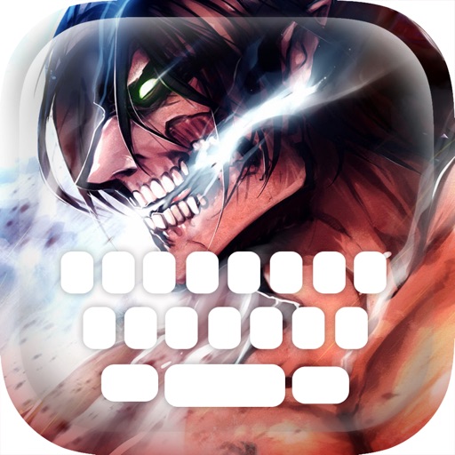 Custom Keyboard Cartoon Anime Manga : Color & Wallpaper Themes in Attack on Titan Style