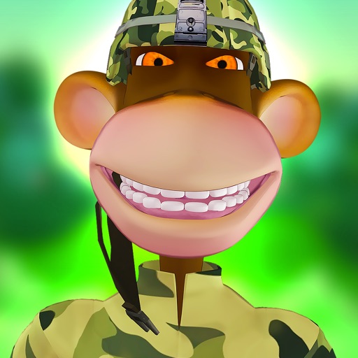 Crazy Trooper Monkeys Blast Balloons iOS App