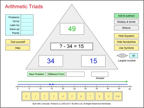 Arithmetic Triads screenshot 2