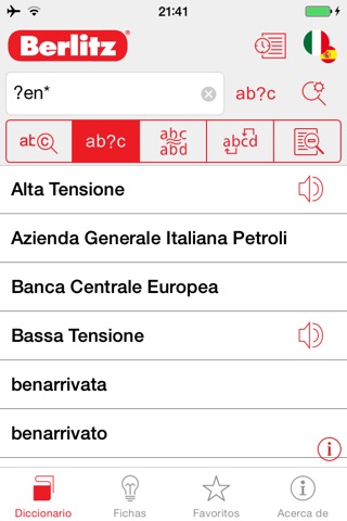 Italian - Spanish Berlitz Basic Talking Dictionary screenshot 4