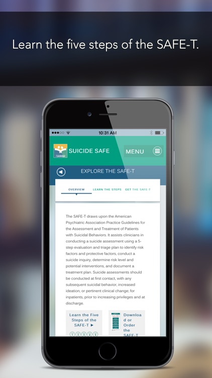 Suicide Safe by SAMHSA ‒ The Suicide Prevention App for Primary Care and Behavioral Health Providers