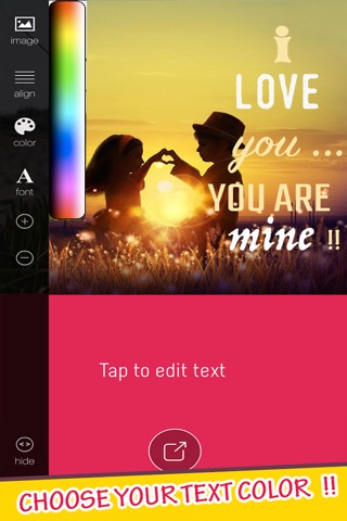 Add Text On Pictures - Edit Typography & Captions to photos for instagram screenshot 4