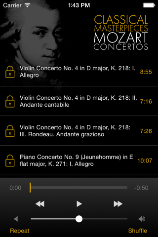 Mozart: Concertos screenshot 2