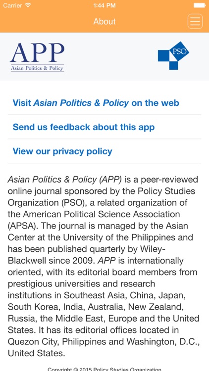 Asian Politics & Policy screenshot-3