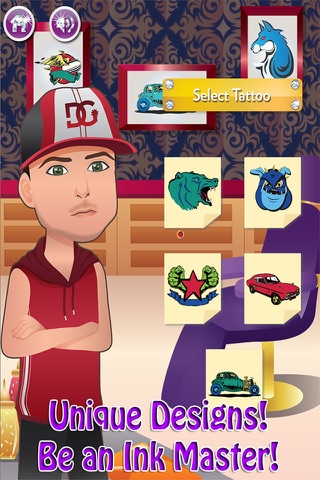 Celebrity Tattoo Ink Artist - Boys & Girls Virtual Kids Games screenshot 3