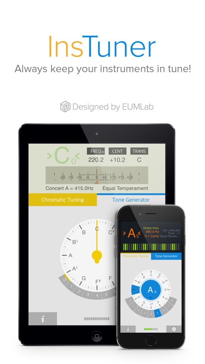 insTuner - Chromatic Tuner with Tone Generator screenshot-0