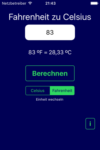Degrees - Convert Celsius & Fahrenheit screenshot 3