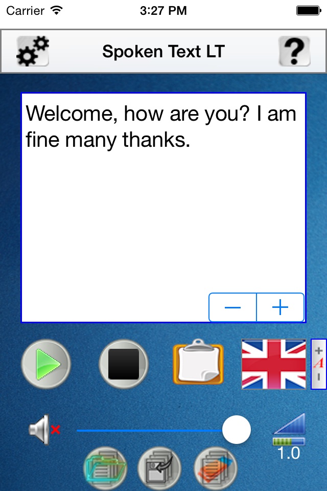 Spoken Text LT screenshot 2