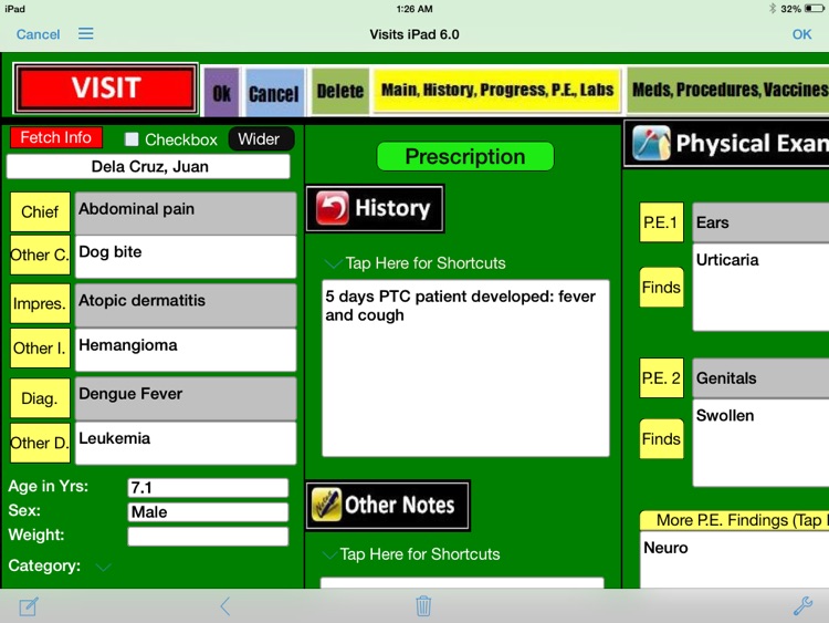 Patient Files for iPad