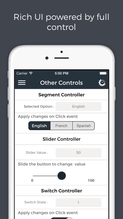 Gears - Configure.IT Mobile UI Reference screenshot-4