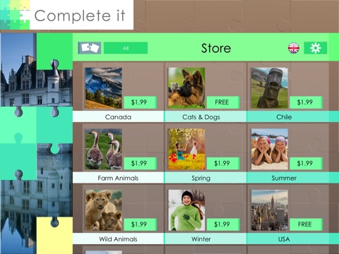 Complete it - Jigsaw Puzzles with Beautiful Images screenshot 2