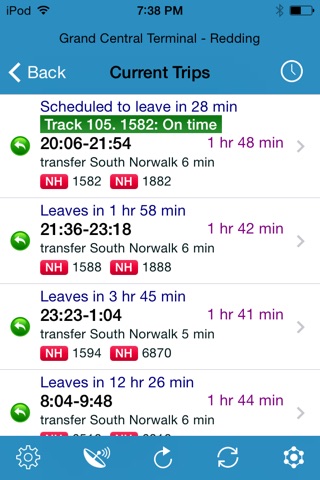 RailBandit - train schedules screenshot 4
