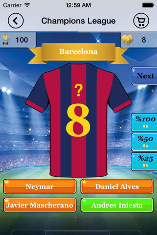 Guess Football Player - Jersey Quiz screenshot 2