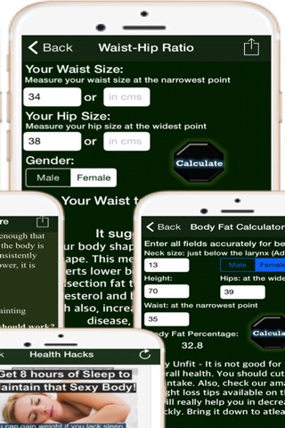 Home Remedies Pro Health Expert – Build Healthier Home using natural cures & daily life hacks and gain personal fitness using various body fat, waist hip ratio, ideal weight, BMI and calorie calculator screenshot 2