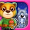 Teddy Bear Police and Naughty Wolf - Hero Rescue Game