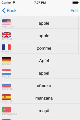 Learning Portuguese (European) Basic 400 Words screenshot 2