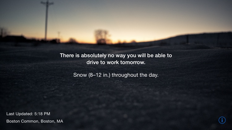 Snow Day - Will I be able to drive to work?