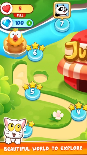 Panda Juice - matching 3 fruit land puzzle adventure(圖3)-速報App