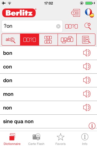 Spanish <-> French Berlitz Mini Talking Dictionary screenshot 2