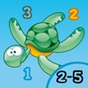海、水、魚、亀、ウナギやカニと幼稚園、幼稚園や保育園のためのゲームやパズル：海の動物についての子供の年齢2-5のためのゲーム - iPadアプリ