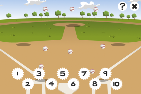 123 Count-ing Kids Game & Learn-ing Number-s with Baseball Stars screenshot 3