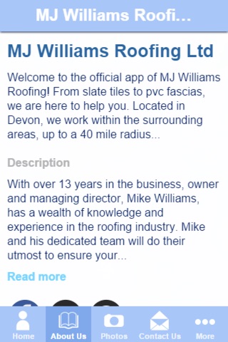 MJ Williams Roofing Ltd screenshot 2