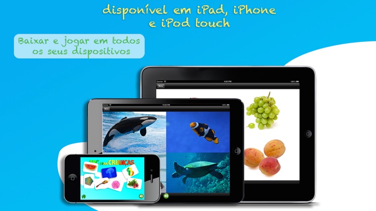 ABC para Crianças: Aprenda Português - Letras, Números e Palavras com Animais, Formas, Cores, Frutas e Legumes Grátis Livre Gratuito screenshot-4