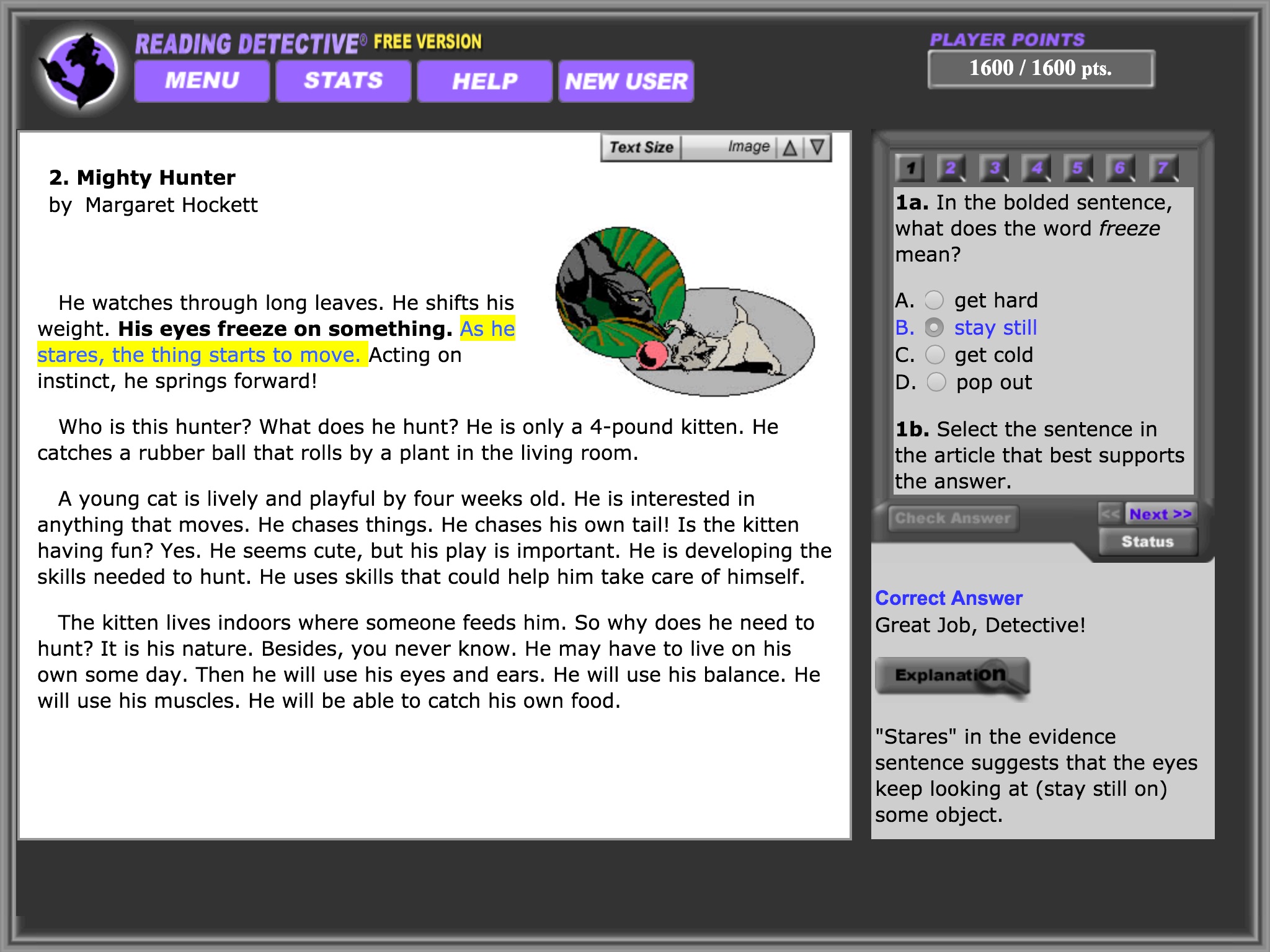 Reading Detective® Beginning (Free) screenshot 4