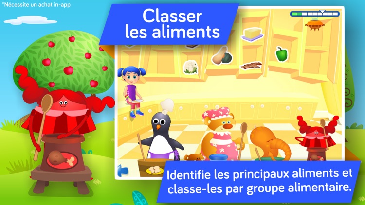 Nutrition et alimentation équilibrée ! Jeux éducatifs pour apprendre à manger sainement aux enfants en Maternelle et CP par Apprends Avec screenshot-3