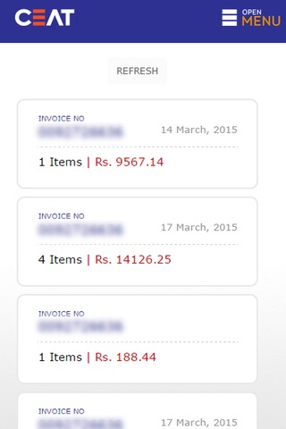 Ceat Invoice Tracker screenshot 2