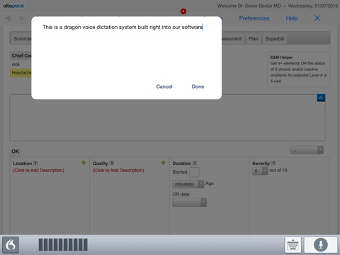 AltaPoint Advanced EHR screenshot 2