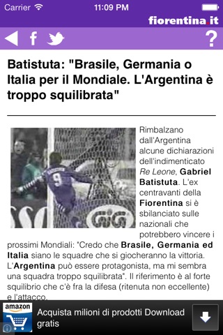 Fiorentina.it screenshot 2