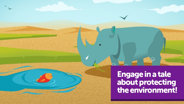 Virtual Animals Rhino - Engaging Preschool Kids Story: Ecology adventure for children aged 3, 4, 5 and 6