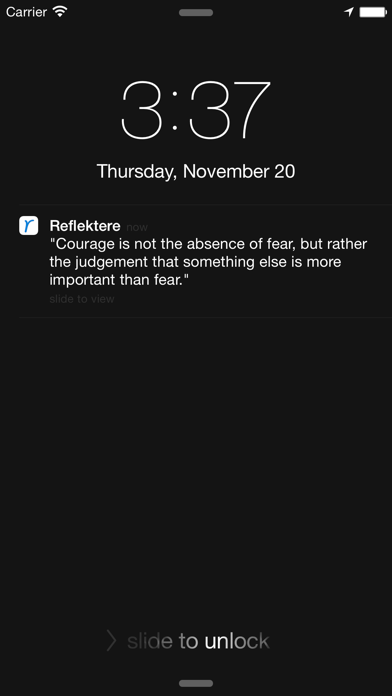 How to cancel & delete Reflektere - Quotes for Inspiration and Reflection from iphone & ipad 2