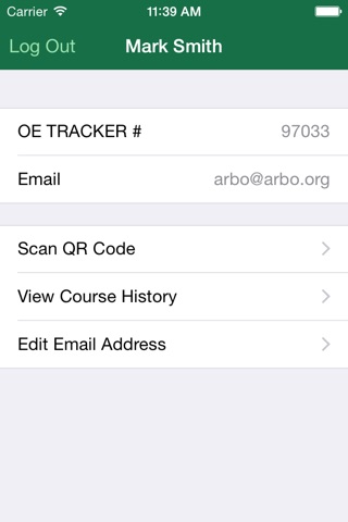OE TRACKER attendance app screenshot 2