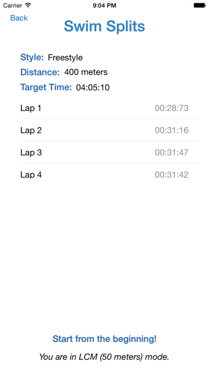 Swim Splits screenshot-3
