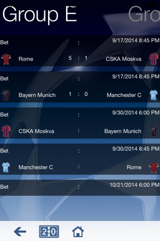 Champions League Predictor screenshot 2