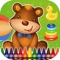 Coloring Book Teddy Bear is a coloring and paint tool for kids