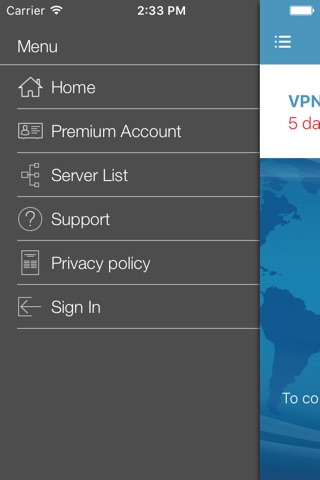 Globus Cloud VPN+TOR screenshot 2