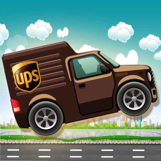24H Delivery Truck Express : Tracking Package Sprinter Race FREE icon