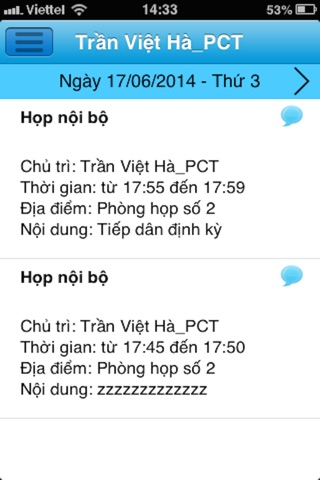 Lịch Lãnh Đạo V2 screenshot 4