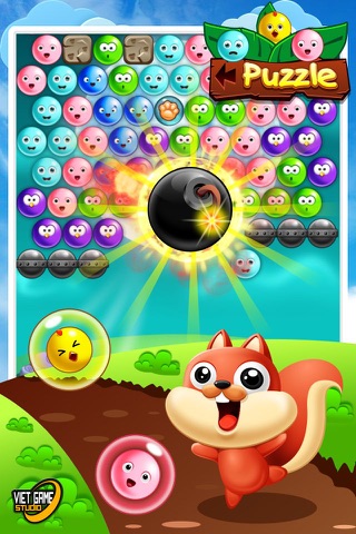 Funny Bubble Shooter Birds HD 2 screenshot 4