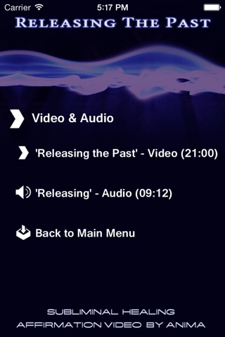 Releasing the Past - Subliminal Affirmation Video App by Ali Calderwood and Anima screenshot 3
