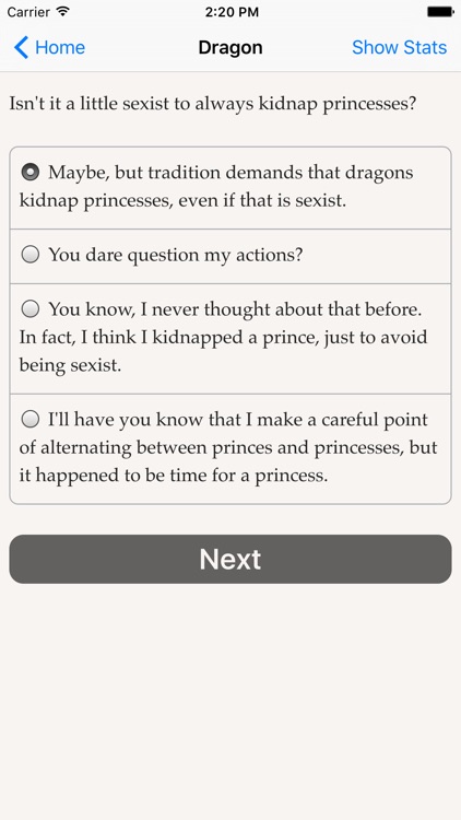 Choice of the Dragon