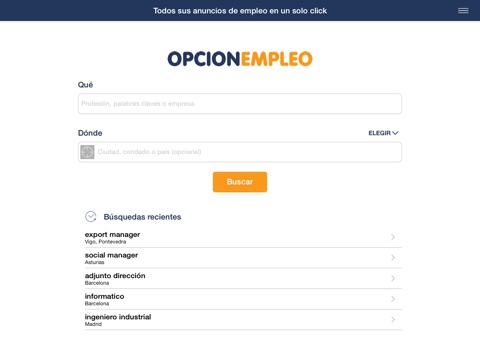 Скриншот из Opcionempleo - Empleos, Búsqueda de empleo, Trabajos