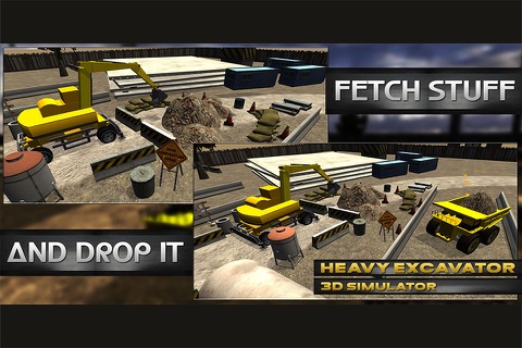 Heavy excavator simulator : Awesome construction crane parking challenge for kids and teens screenshot 2