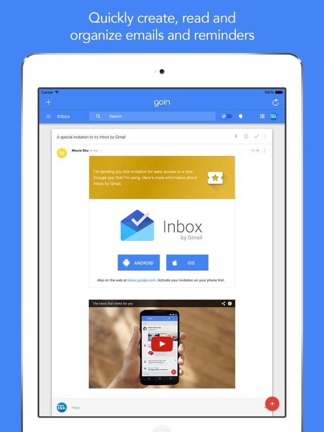 GoIn for Google Inbox: for iPad(圖1)-速報App