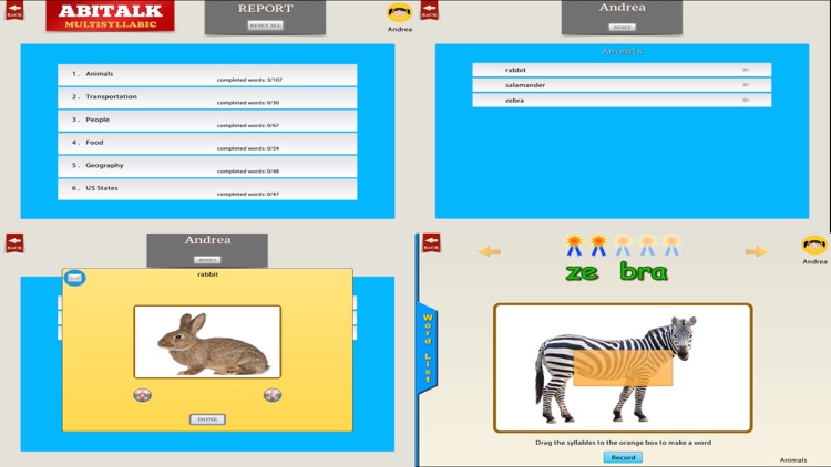 Multisyllabic with words, phrases and sentences for speech therapy and special need education screenshot-3