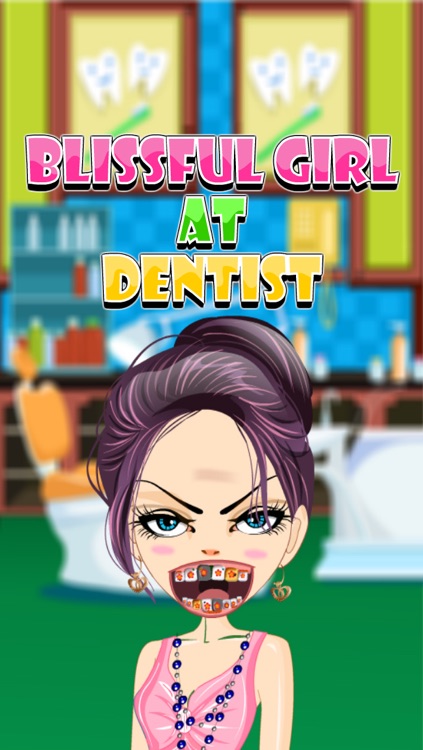 Blissful Girl At Dentist