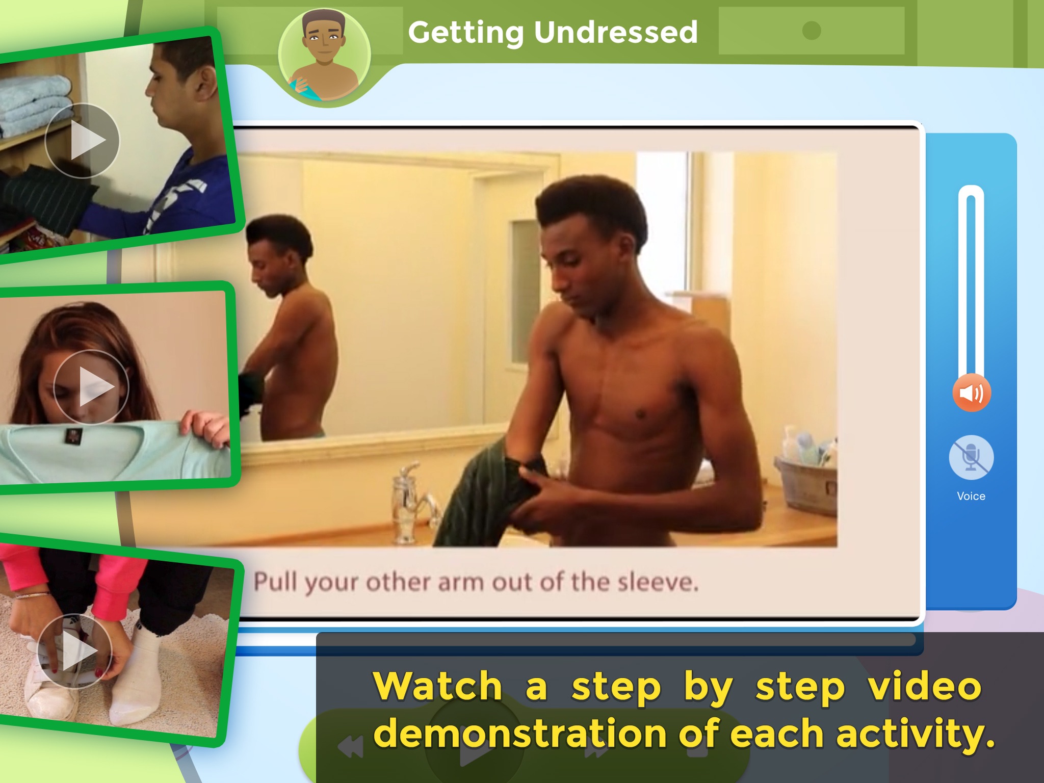iDo Getting Dressed – Learn the Routine of wearing clothes, for individuals with special needs. (Full version) screenshot 2